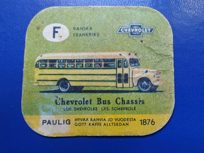 PAULIG KAHVILAPPU CHEVROLET BUS CHASSIS