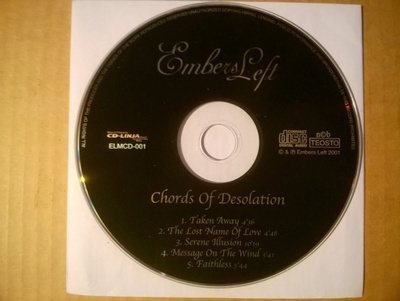 Embers Left - Chords Of Desolation CD EP