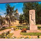Lappeenrannan kirkon sankaripatsas, kortti kulkenut 1979 - pikkukuva 1