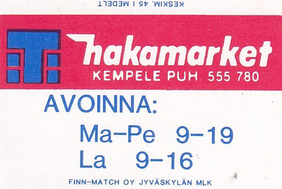 Kempele. Hakamarket  .  s62