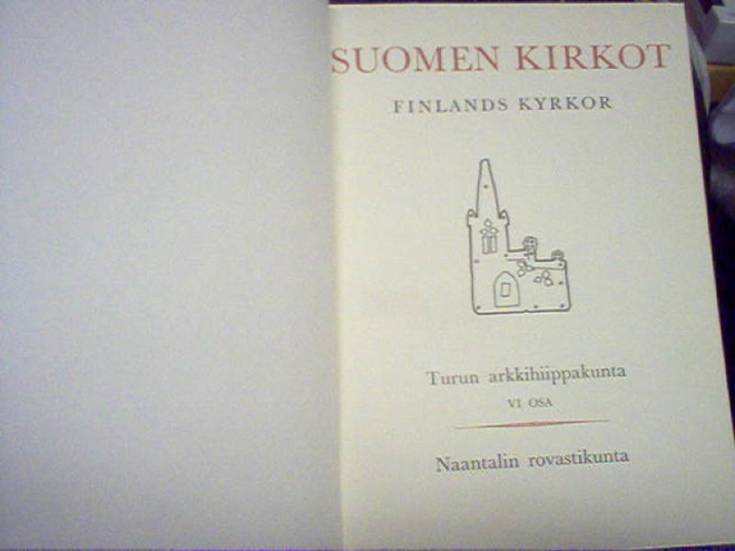 Suomen kirkot 6 : Naantalin rovastikunta ( Sis.postikulut )