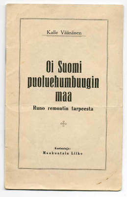 Kalle Väänänen: Oi Suomi puoluehumbuugin maa