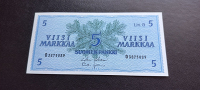5mk 1963 Litt.B, HOL-Leh, O-sarjaa, KL 9-10