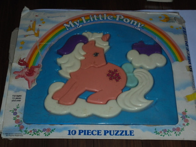 My Little Pony 10 palan Twilight-muovipalapeli laatikossa G1