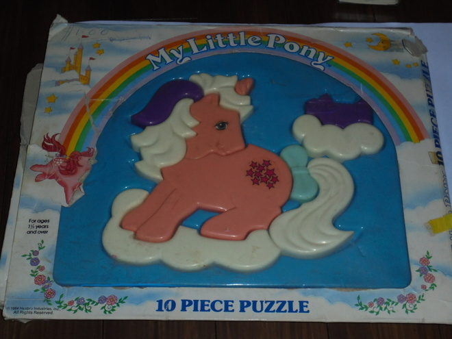 My Little Pony 10 palan Twilight-muovipalapeli laatikossa G1