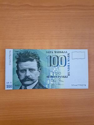 100 markkaa 1986 kl 8