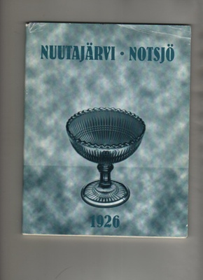 Nuutajärven lasitehtaan tuotekuvasto 1926, np., nid, K3