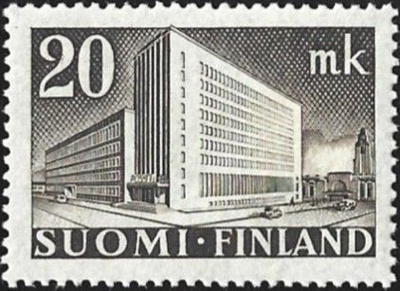 1945 M-30 Postitalo 20 mk harmaanruskea ** Lape 302 a SP Lm5