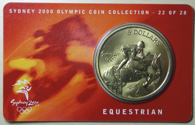 Juhlaraha Sydney Olympia Coin Collection 22 of 28 EQUESTRIAN