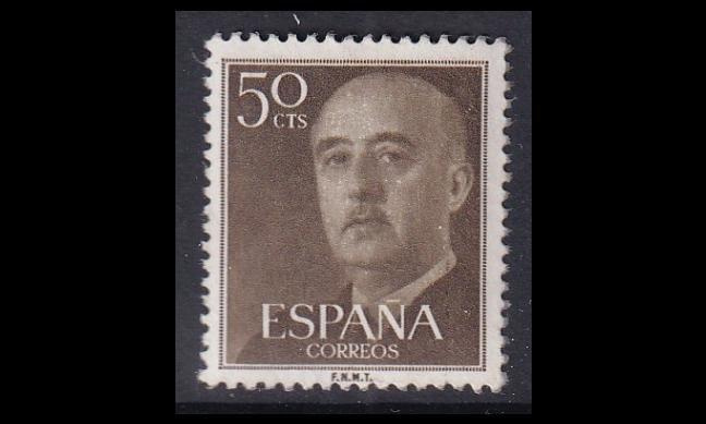 Espanja 1046 ** Generalissimo Franco 50 C (1955)