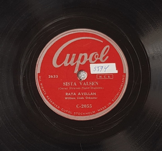Savikiekko 1950 Raya Avellan / Harmony Sisters Cupol C-2055