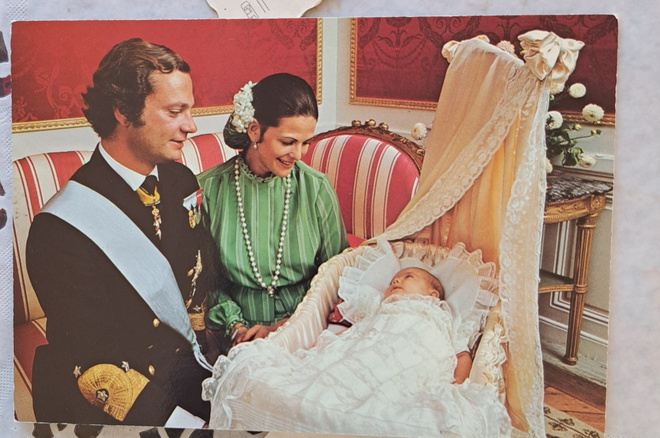 Ruotsin kuningaspari ja prinsessa Viktoria, kulk 1978