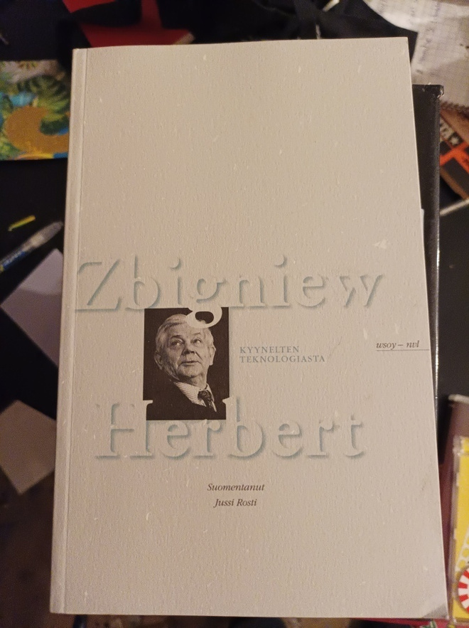 Zbigniew Herbert  Kyynelten teknologiasta