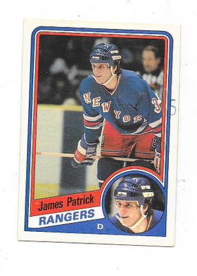 1984-85 OPC #150 James Patrick , New York Rangers RC