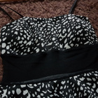 Italialainen musta-valkoinen Peplum Mekko - koko XS / S - pikkukuva 2
