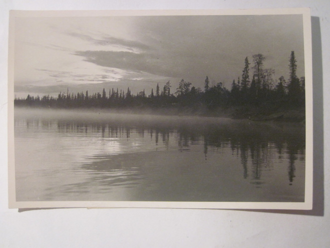 VANHA Postikortti Ivalojoki 1930-l  Alkup.Mallikappale