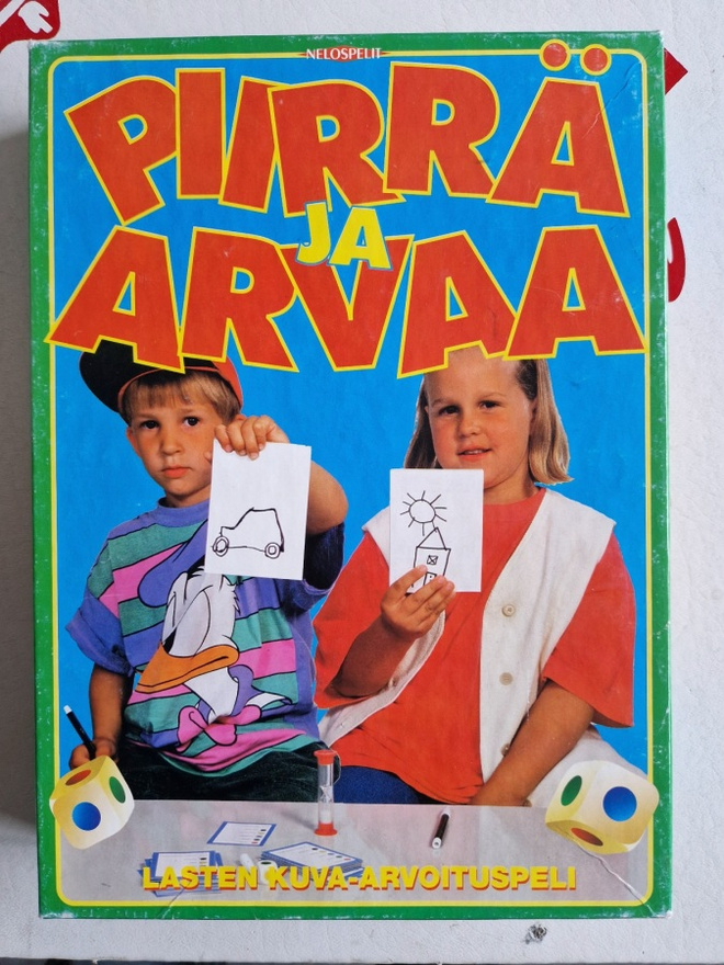 Piirrä ja arvaa peli. Nelospelit