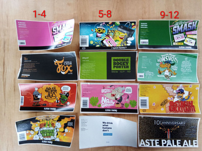 Olarin panimon Olut tarraetikettejä  valitse 1 kuvasta