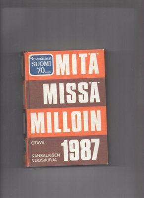 MITÄ MISSÄ MILLOIN 1987