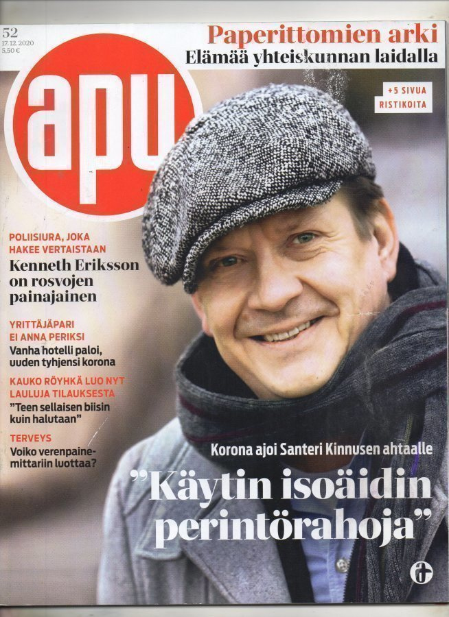 Apu n:o 52 2020 Santeri Kinnunen. Kauko Röyhkä. Katariina &