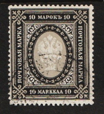 1913 10mk kirjapainojulkaisu leimattuna (120€)