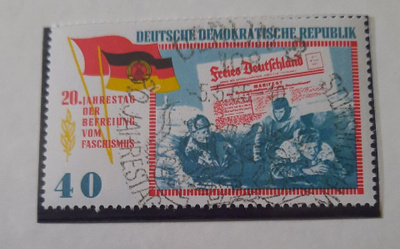 DDR/Saksa, 40pf?  Fasismisesta vapautumisesta 20v.