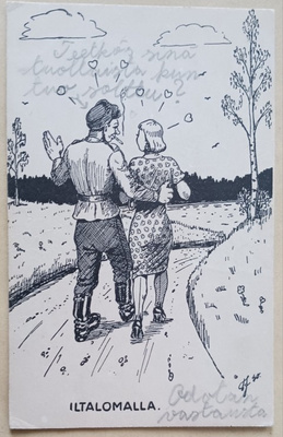 Tauno Johansson: Iltalomalla, Kenttäp. pal. lähettäjälle