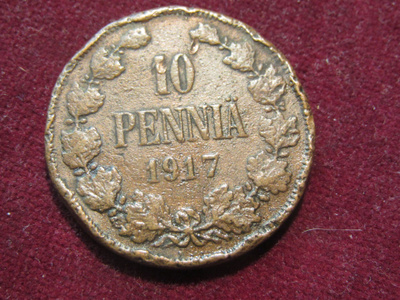 10 penniä 1917 II