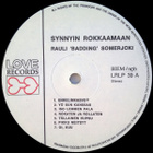 RAULI BADDING  SOMERJOKI ~ Synnyin Rokkaamaan ~ LP  1987  RE - pikkukuva 3