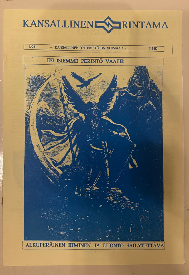 Kansallinen rintama -zine 1990-luvulta