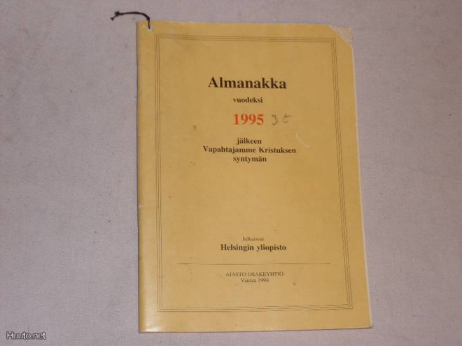 huuda syntymävuotesi almanakka 1995