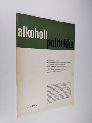 Alkoholipolitiikka 1/1969