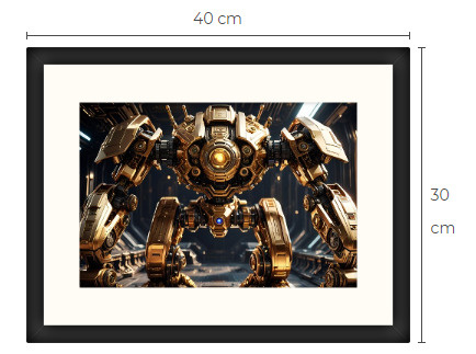 Uusi uniikki Sci-Fi Science Fiction print 30 cm x 40 cm