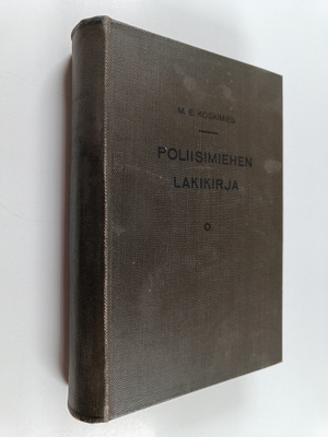 M. E. Koskimies : Poliisimiehen lakikirja