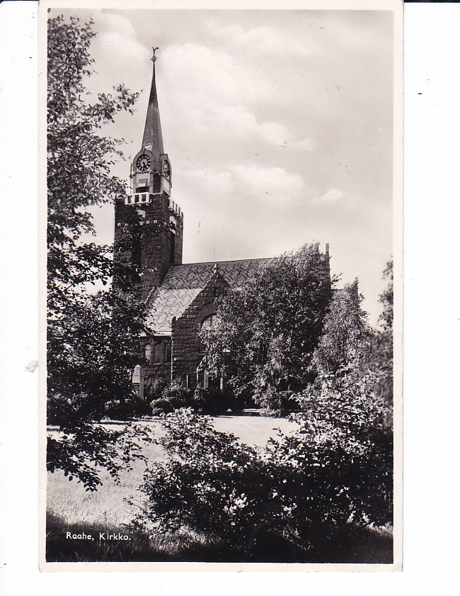 VANHA Valokuva Postikortti Raahe 1950-l