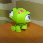 LITTLEST PET SHOP istuva nuotti KILPIKONNA #2887 - pikkukuva 1