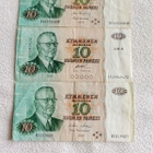 10 markan setelit 1980 vuodelta kolme eri versiota - pikkukuva 1