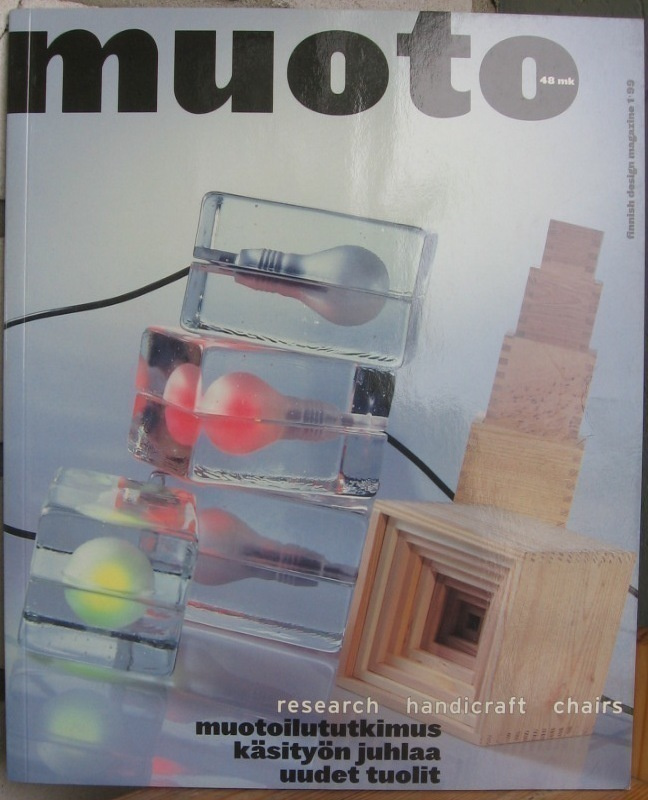 Muoto Finnish Design Magazine 1 99. 58 s.