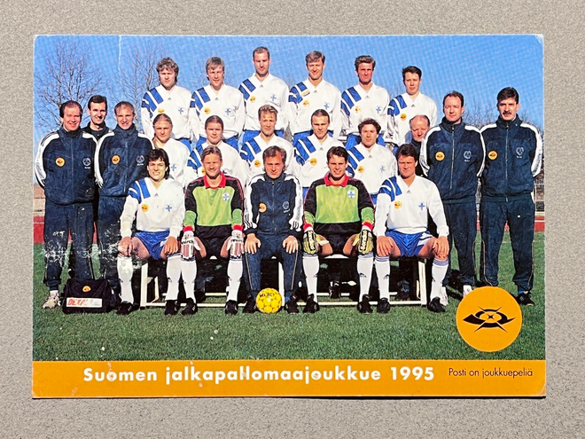Kortti Suomen jalkapallojoukkue 1995