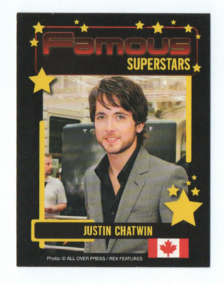 Keräilykortti Famous SUPERSTARS n:o 079 JUSTIN CHATWIN