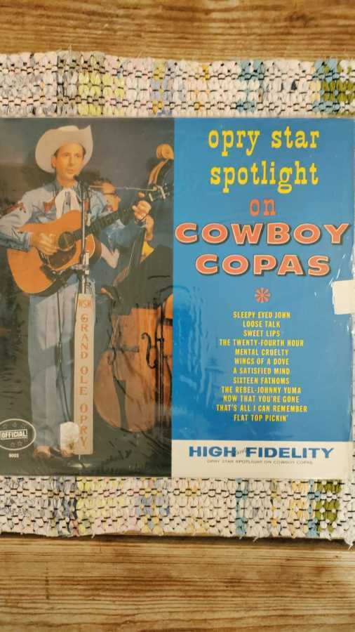 COWBOY COPAS - Opry Star Spotlight On Cowboy Copas LP