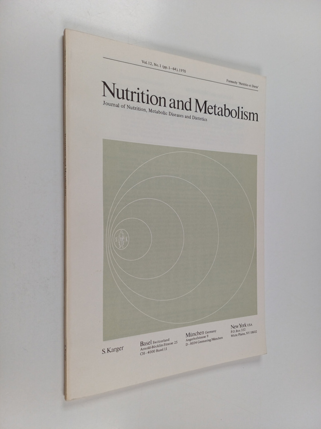 Nutrition and metabolism vol. 12 no. 1