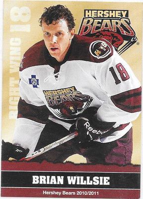 2010-11 Hershey Bears #18 Brian Willsie ex- TPS farmi