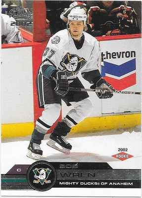 2001-02 Pacific #13 Bob Wren Anaheim Mighty Ducks RC