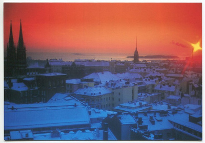 Helsinki Vuosituhannen viimeinen auringonlasku 31.12.1999