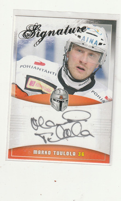 Marko Tuulola hpk Signature 2010-11 cardset