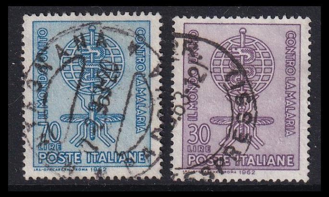 Italia 1132-3 o Malarian ehkäisy (1962)