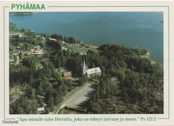 Pyhämaa kirkko ilmakuva Uusikaupunki