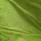 Keltavihreä retro flanelli 90 x240cm - pikkukuva 2