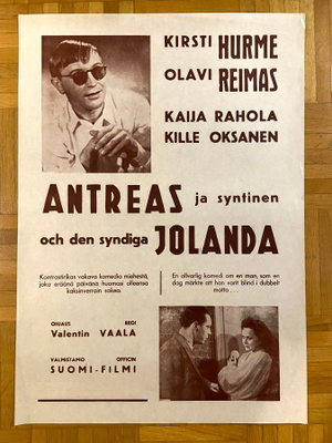 Vanha elokuvajuliste: Antreas ja syntinen Jolanda